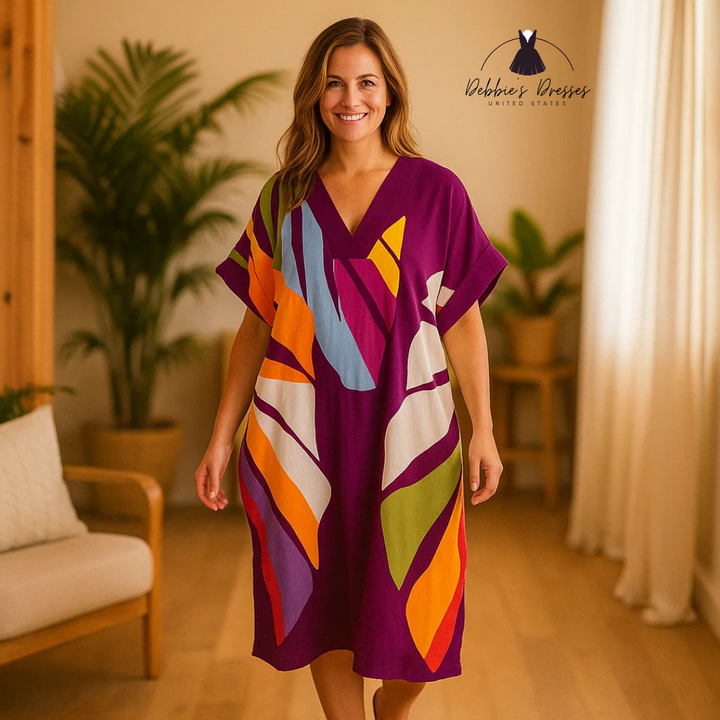 Emelia - Abstract Print Dress