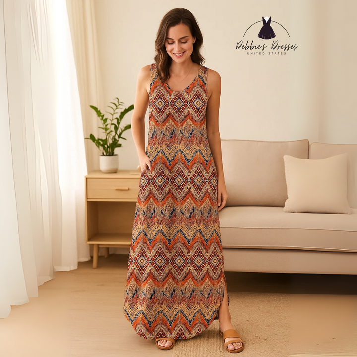 Zahara - Boho Sleeveless Dress