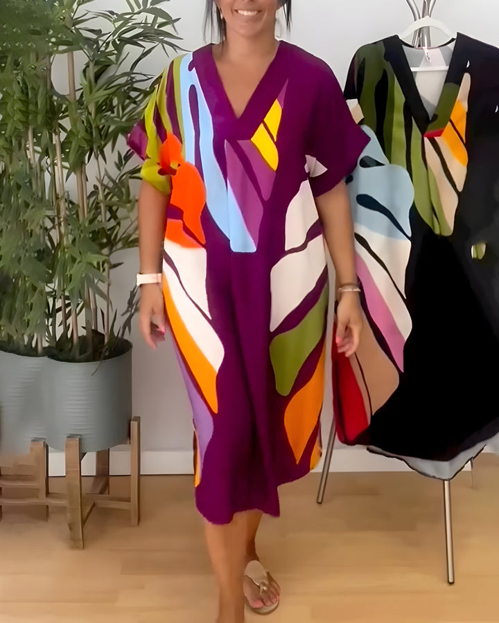 Emelia - Abstract Print Dress