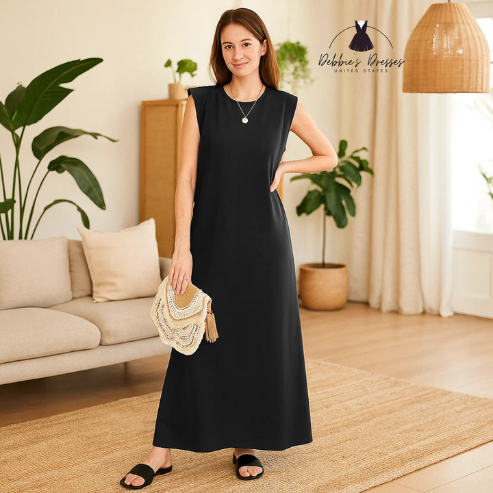 Yllona - Sleeveless Casual Maxi Dress