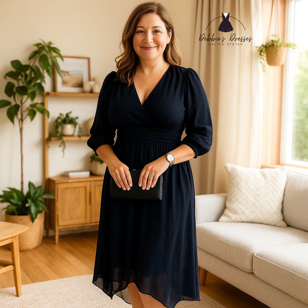 Natasha - Classy Chiffon Dress
