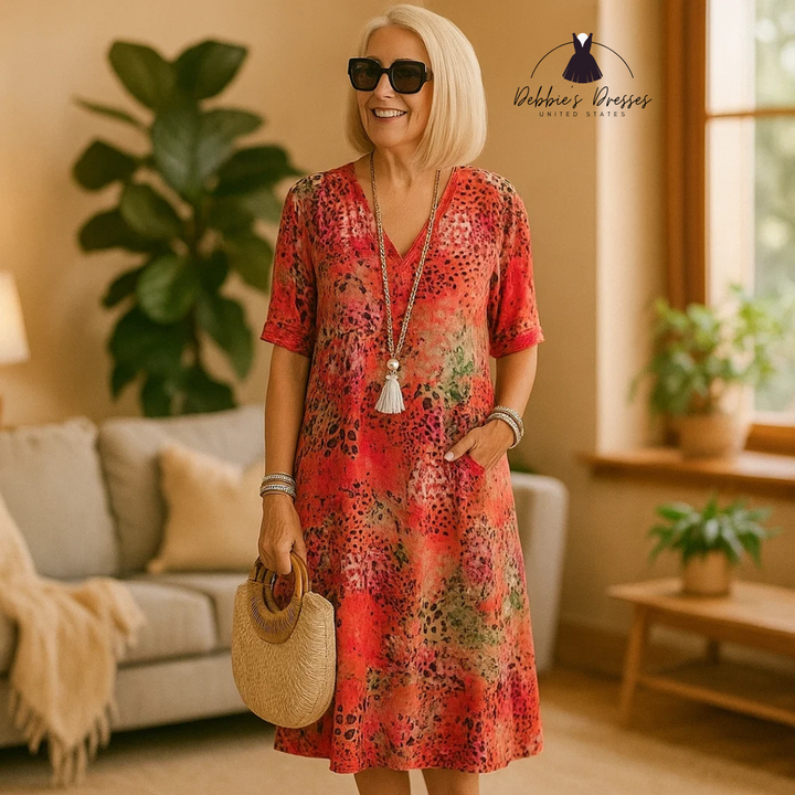 Florencia - Vibrant Midi Dress