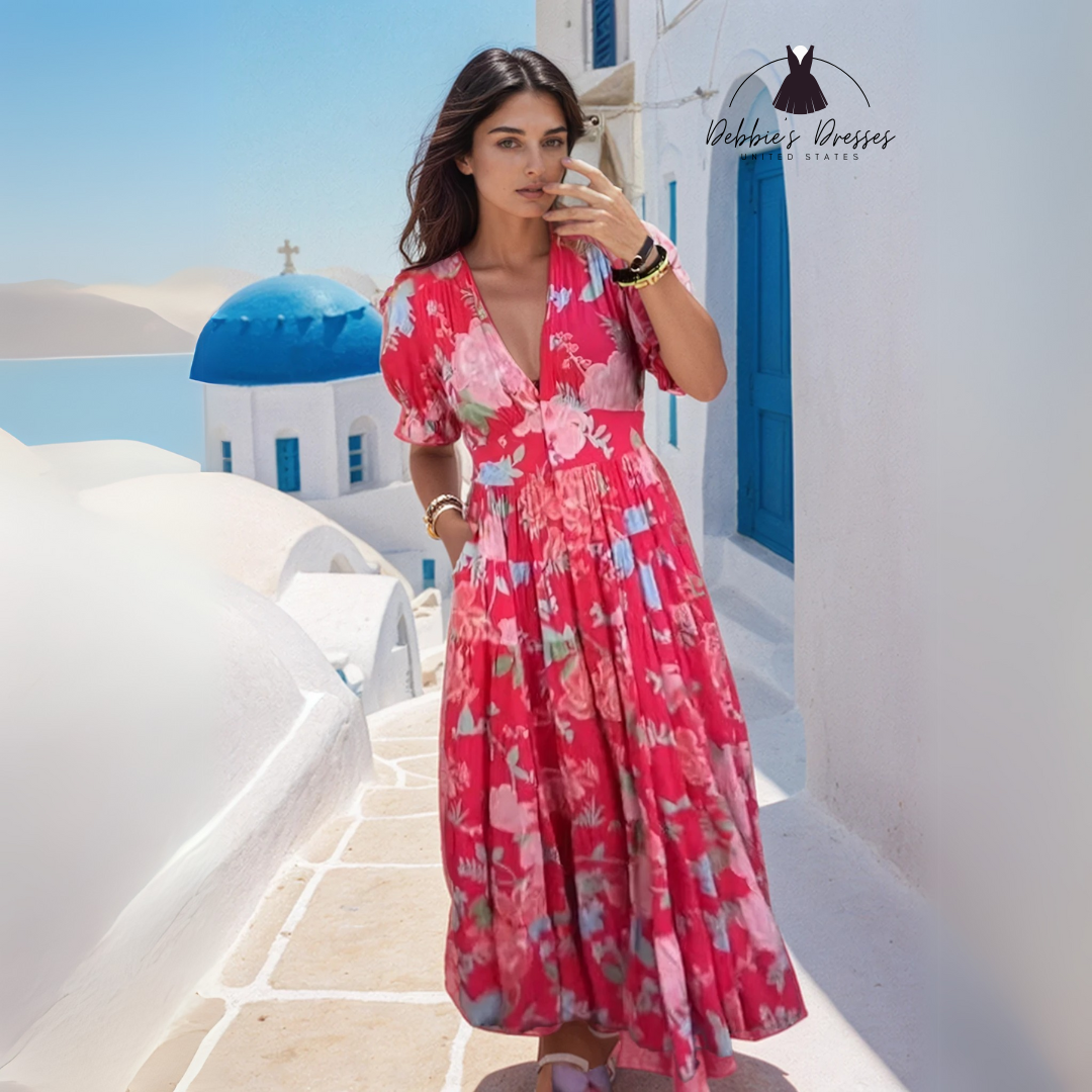 FLORIANA - Vibrant Floral Dress