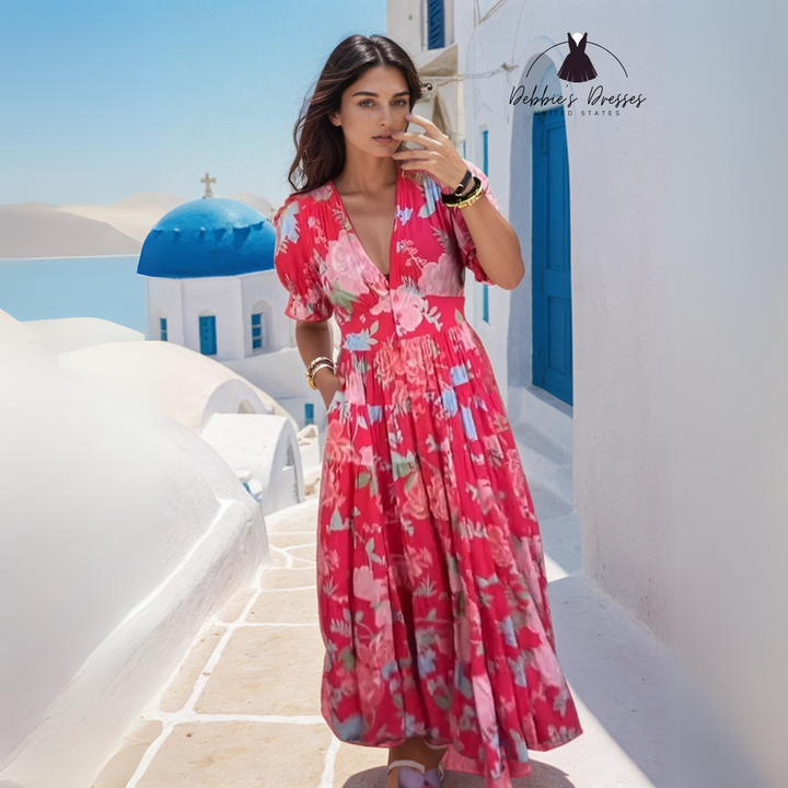 FLORIANA - Vibrant Floral Dress