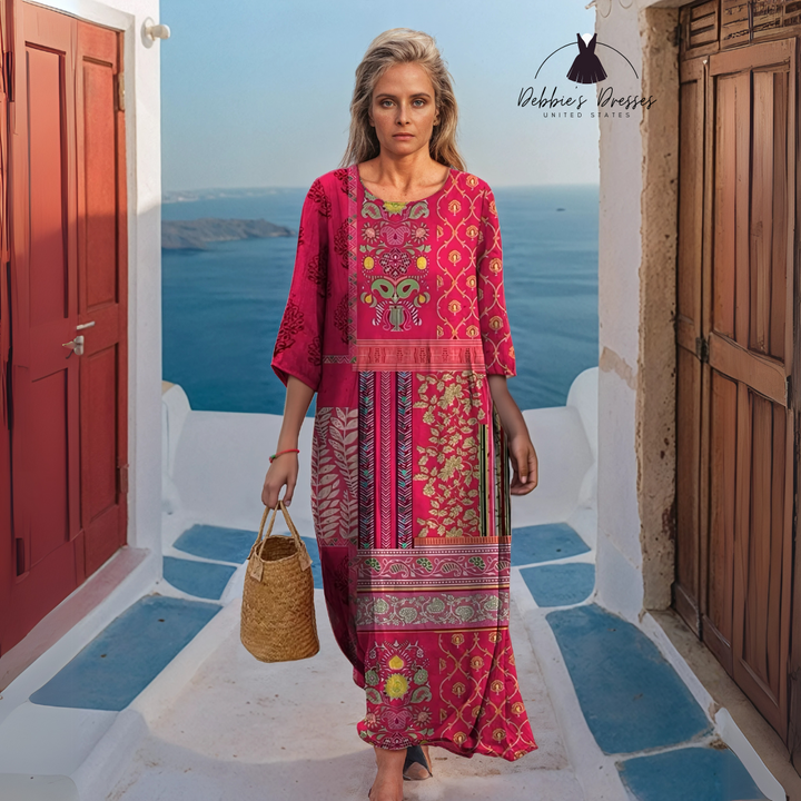 Adeline - Flowy Ethnic Dress