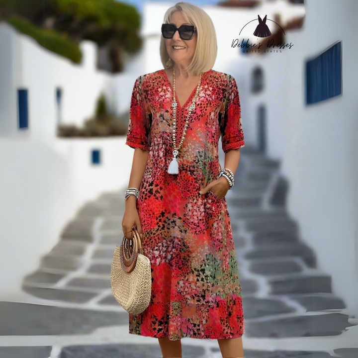 Florencia - Vibrant Midi Dress