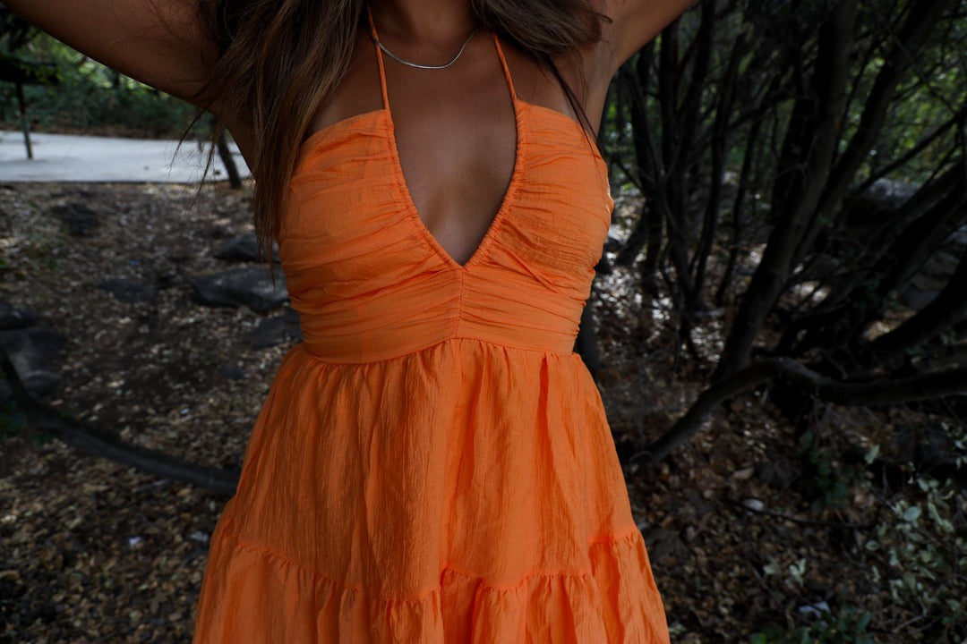Zaylen - Ruched Ruffle Dress