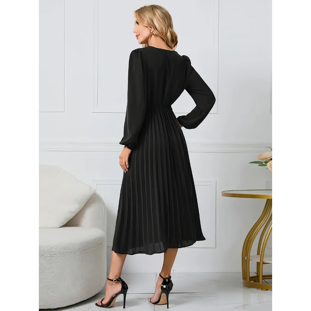 Anya - Pleated Elegance Dress