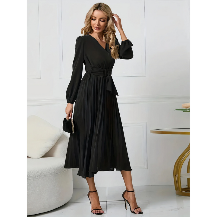 Anya - Pleated Elegance Dress