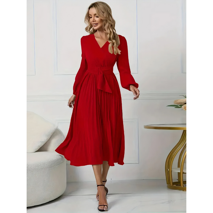 Anya - Pleated Elegance Dress