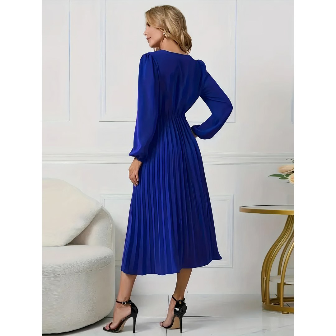 Anya - Pleated Elegance Dress