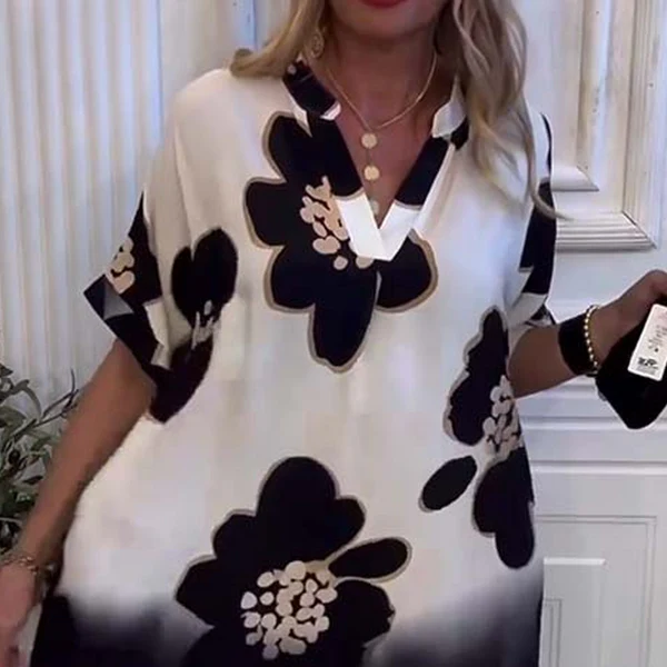 Selina - Floral V-Neck Dress