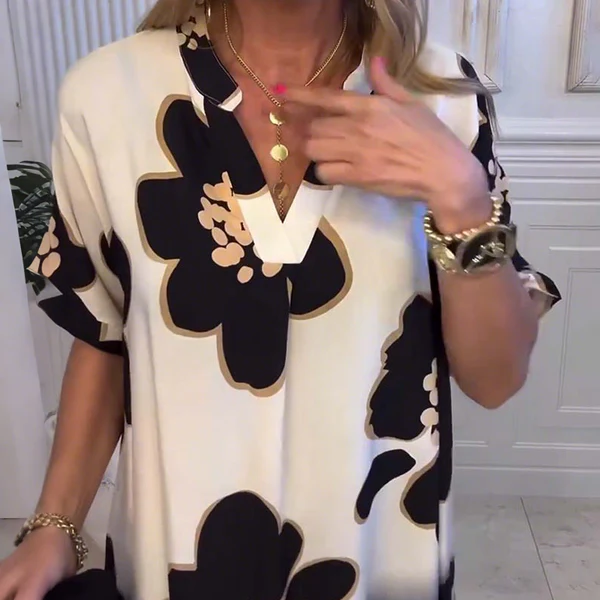 Selina - Floral V-Neck Dress