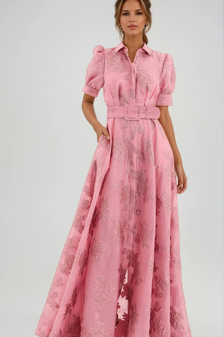 Joy - Elegant Belted Dress