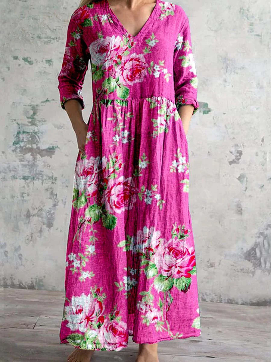 Zandra - Bold Blossom Dress